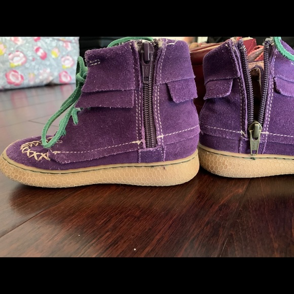 Livie & Luca Hopper tie zip boots grape 9 - Picture 4 of 4